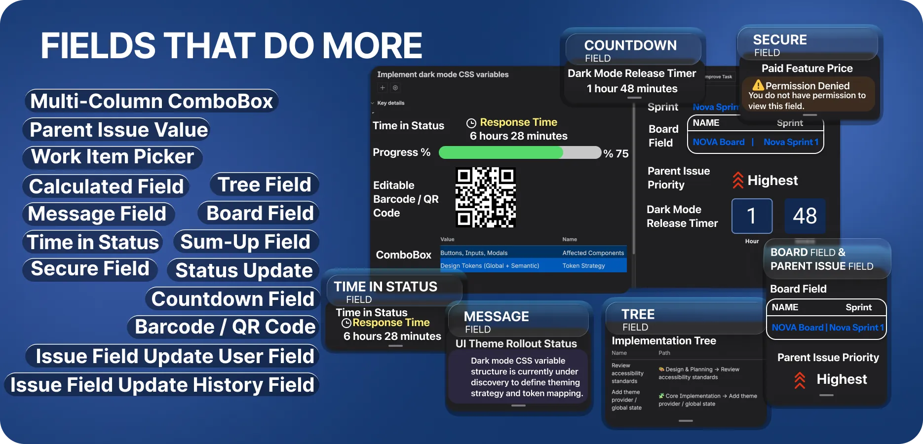 Custom Fields ++ for Jira screenshot 1