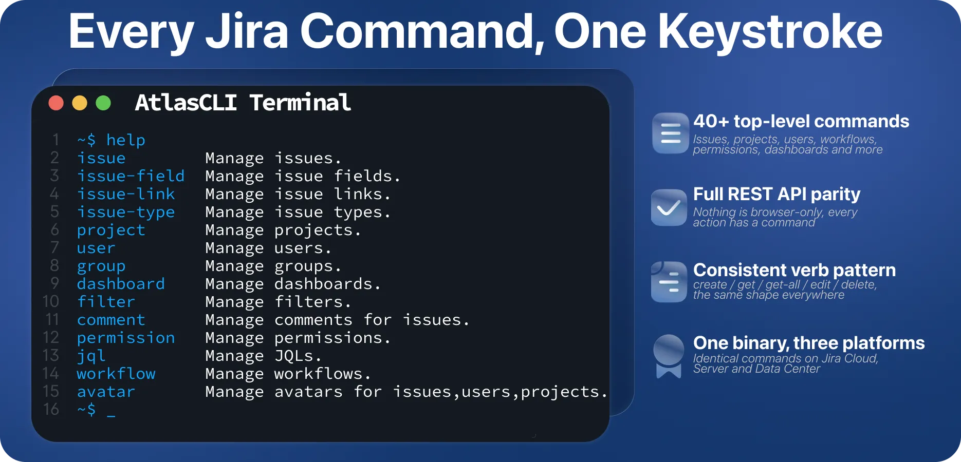 CLI for Jira screenshot 1